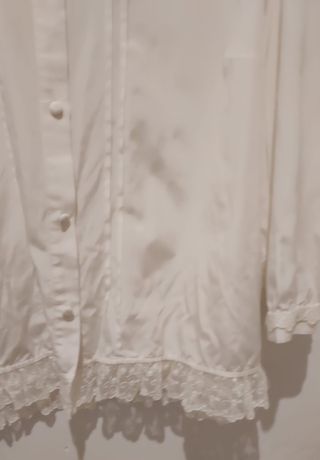 Blusa Crema Encaje Purificación García Talla 44
