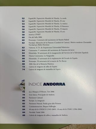 Libro Sellos España y Andorra 2006