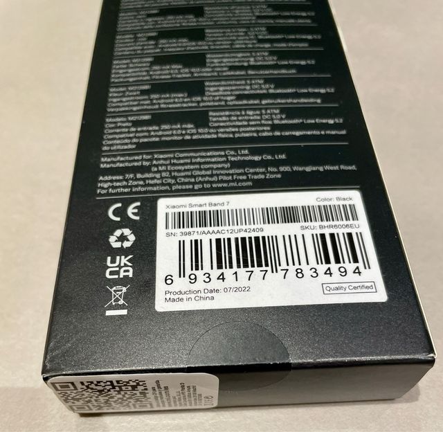 Xiaomi Smart Band 7 Negra