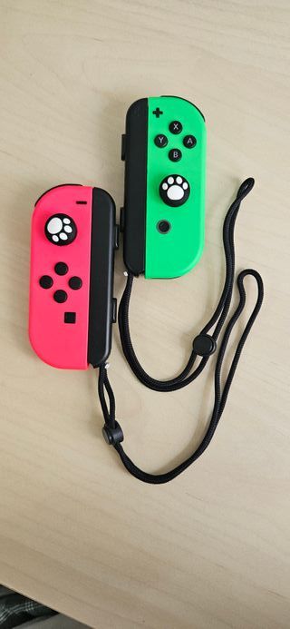 Joycons Nintendo Switch Verde y Rosa