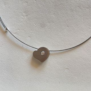 Girocollo cuore con punto luce