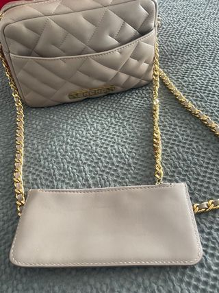 Bolso Bimba y Lola Beige y Dorado