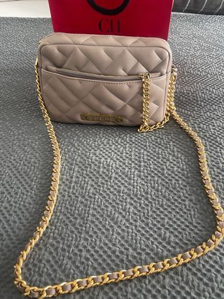 Bolso Bimba y Lola Beige y Dorado