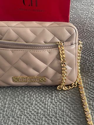 Bolso Bimba y Lola Beige y Dorado