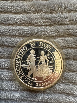 Moneda Encuentro de Dos Mundos