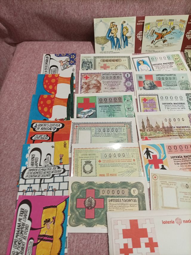 Lote Tarjetas Postales Loteria Nacional