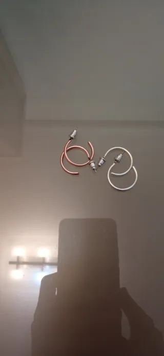 Pendientes Aros Parfois Dorados y Plateados Mate