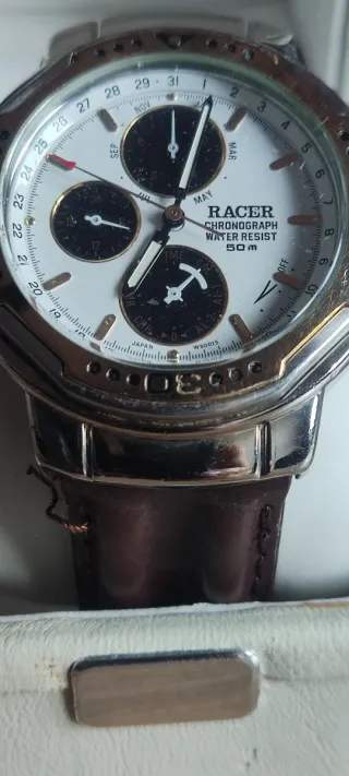 Reloj Racer Cronógrafo Hombre Marrón/Plata