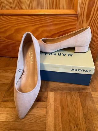 Zapatos de tacón Marypaz beige ante