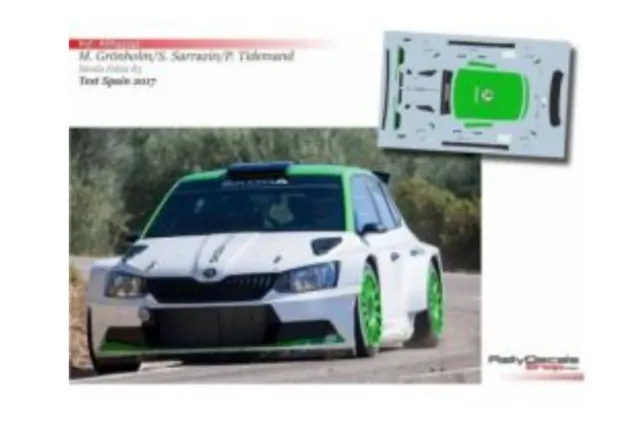 Rallydecalsshop.Calcas Skoda Fabia R5 Test 2017