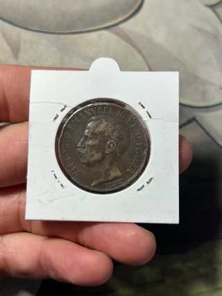 Moneta rara 10 Centesimi 1911 regno d'italia