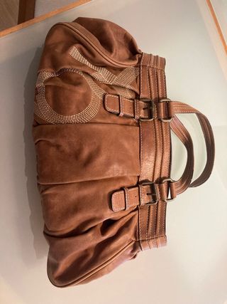 Bolso Piel Purificación García Marrón