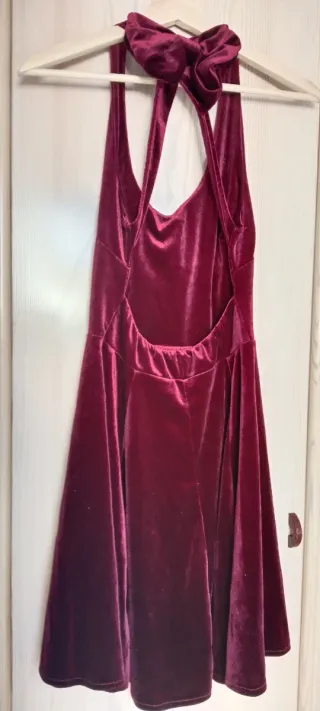 Vestido fiesta terciopelo morado