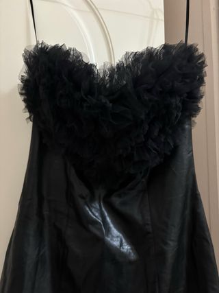 Abito Aniye By  ecopelle con corpino in toulle