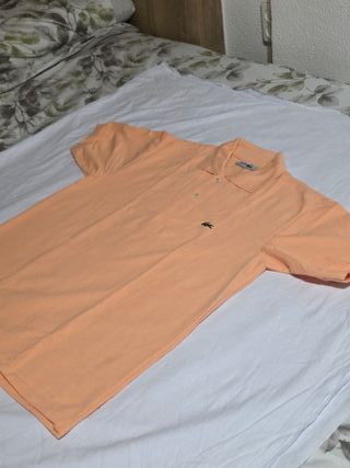 Polo Lacoste vintage color pesca — taglia L, 100% 
