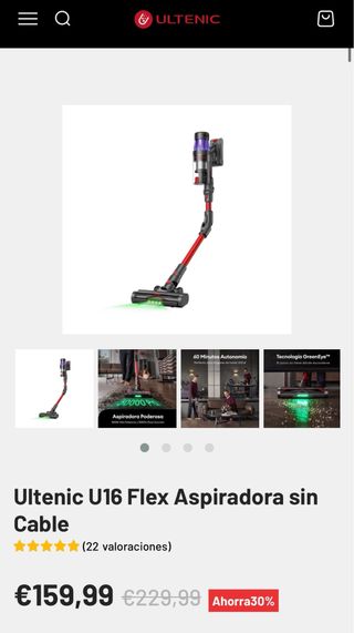 Aspiradora Escoba UFlex16