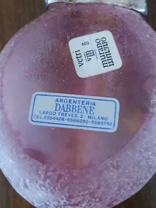 Cuccinella Murano Argento ,Gambaro e Poggi.