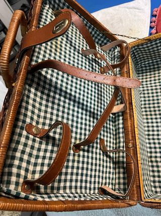 Maleta Picnic Vintage Mimbre
