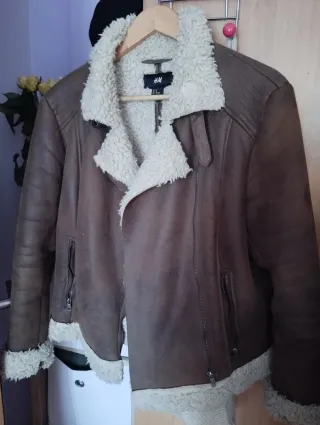 Chaqueta H&M ante borreguillo Talla XL
