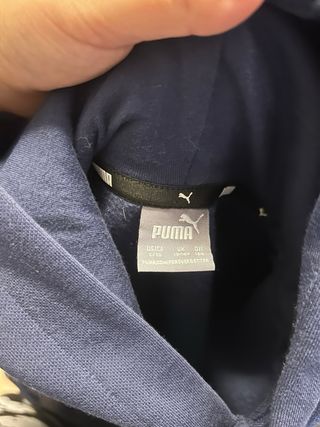 Felpa blu con logo Puma