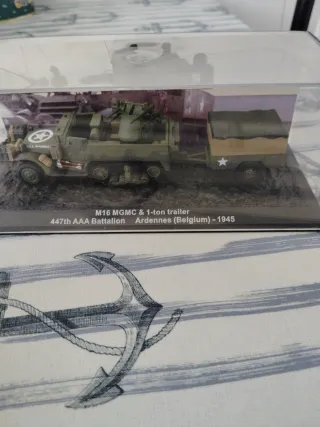 Maqueta M16 MGMC y remolque 1-ton