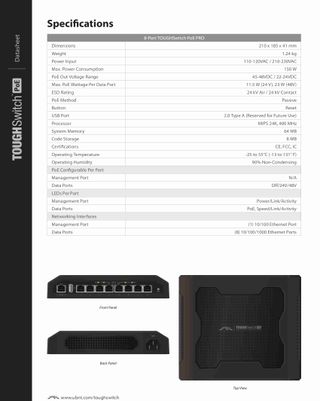 Switch Ubiquiti ToughSwitch PoE 8p