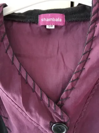 Vestido Negro y Morado Talla s/m