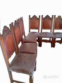 Set 6 Sedie Vintage Toscano Firenze