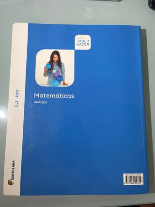 MATEMATICAS SERIE AVANZA 3 ESO SABER HACER
