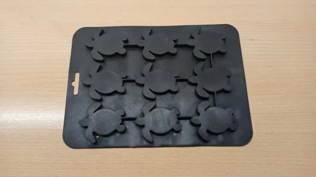 Molde de silicona para 9 tortugas