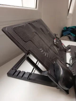 Teclado, Mouse y Base Refrigerante