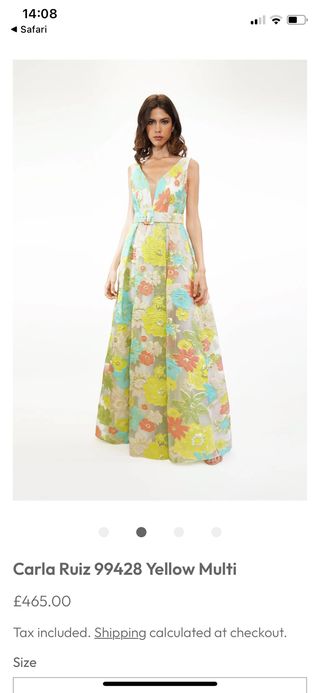 Vestido Carla Ruiz Talla 40 Verano 2024