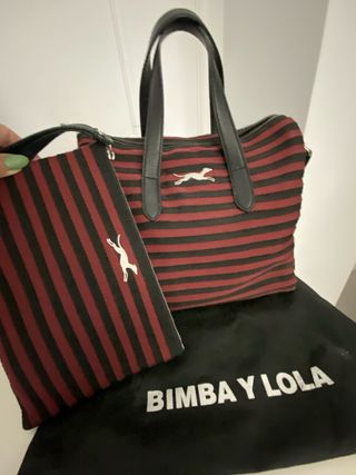 Bolso y cartera Bimba y Lola rayas