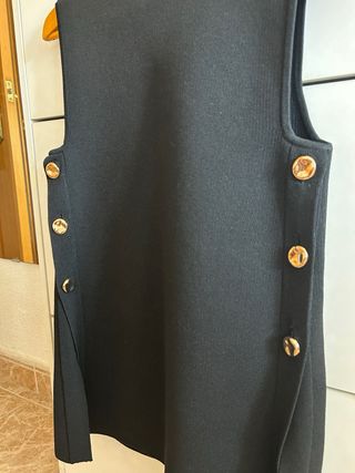 Vestido Top Negro Zara Talla M