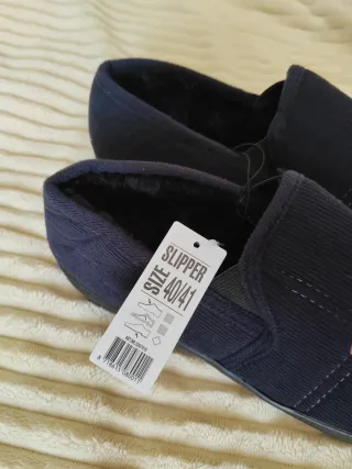 Pantofole invernali donna blu