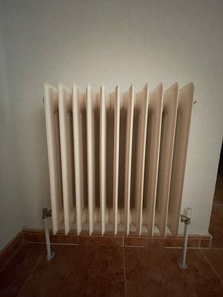 Lote 4 Radiadores blancos metálicos