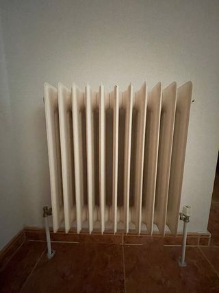 Lote 4 Radiadores blancos metálicos