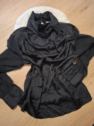 Camisa Zara Negra Elegante