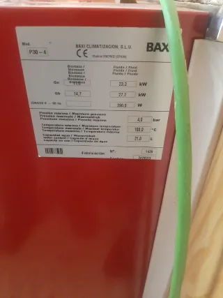 Caldaia in ghisa Baxi P30 20000 Kcal