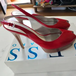 Sandalias Guess Talla 40 Rojas