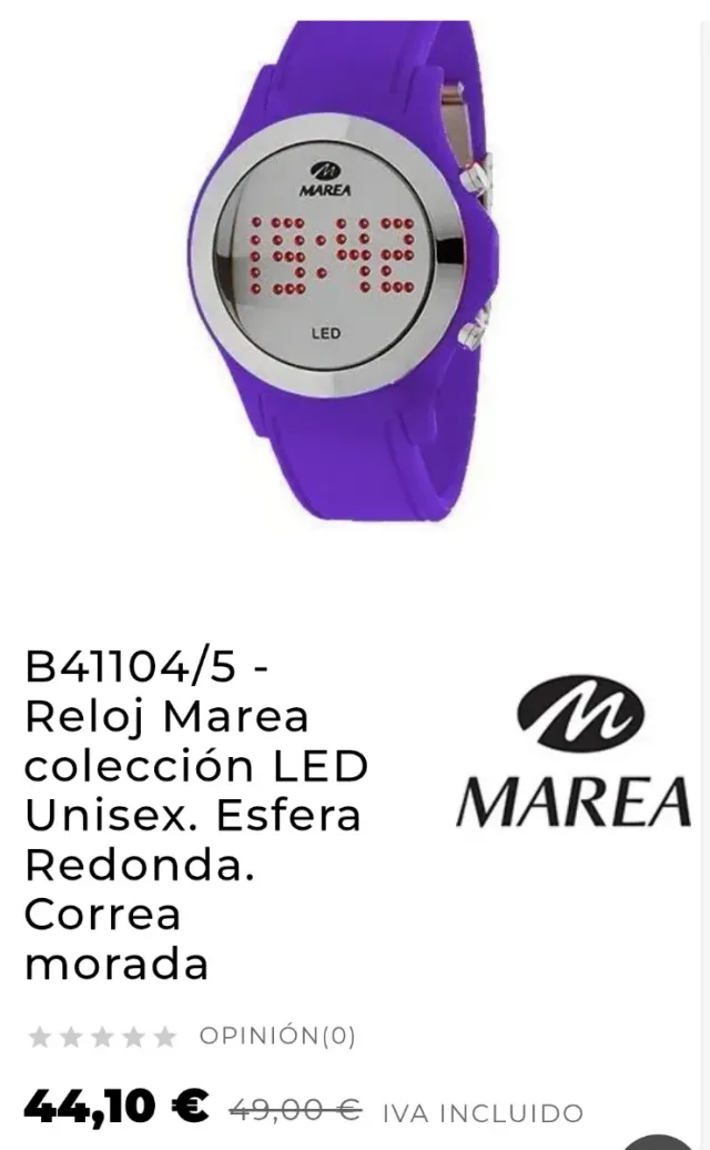 Reloj LED Marea Verde