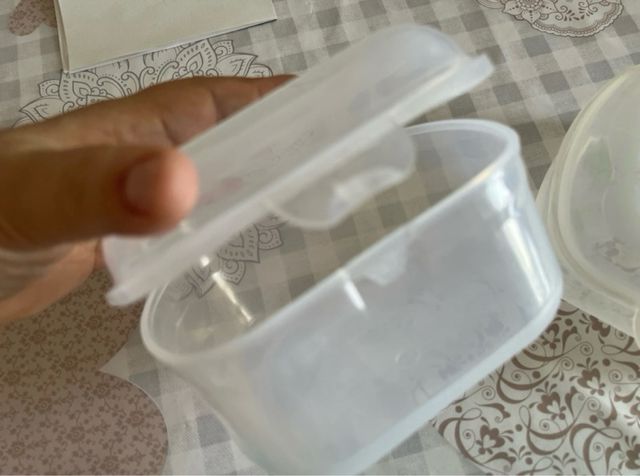 3 Contenitori Porta Alimenti in Plastica