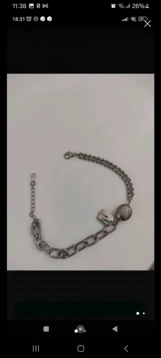 Pulsera de plata con charm