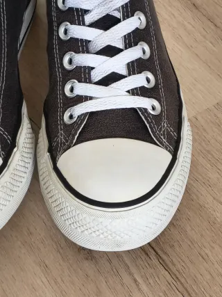 Converse con plataforma talla 40 color negro