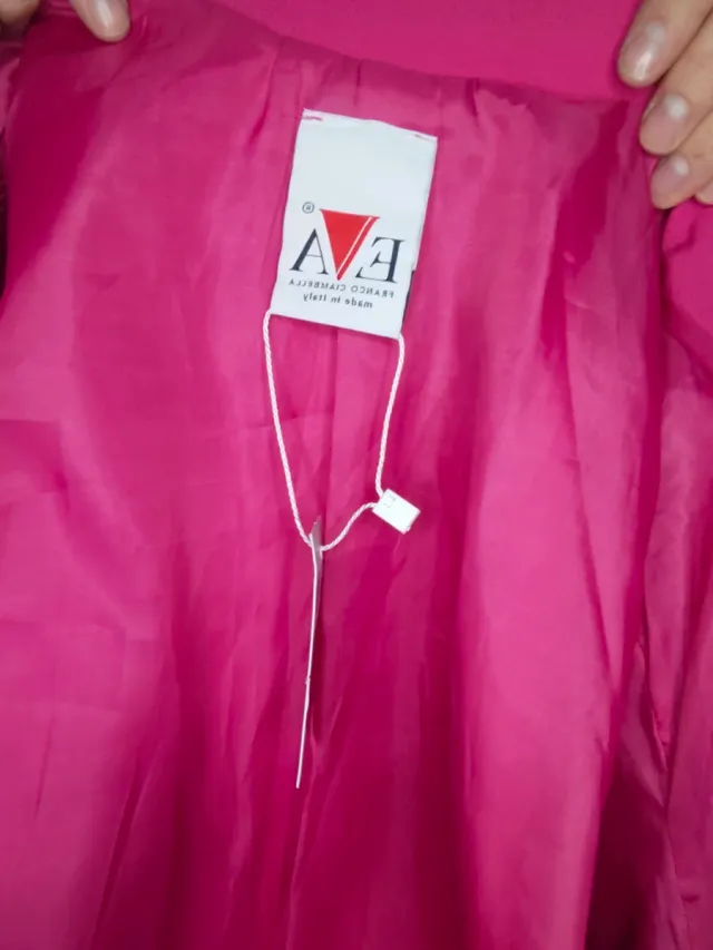 Blazer bicolore rosso e fucsia taglia S