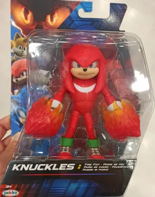 Action Figure Knuckles Fire Fist Sonic