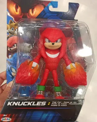 Action Figure Knuckles Fire Fist Sonic