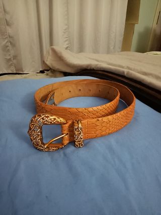 Cintura Orciani vera pelle serpente fibbia gioiell