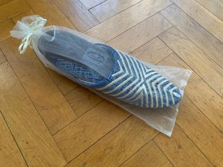 Babuchas árabes azul y dorado