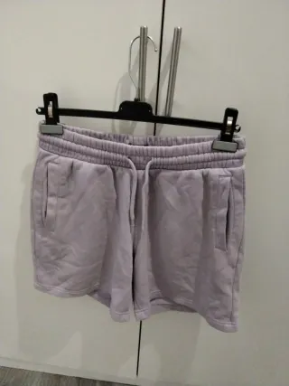 Pantalón corto chándal rosa Talla S